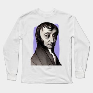 Italian Scientist Amedeo Avogadro illustration Long Sleeve T-Shirt